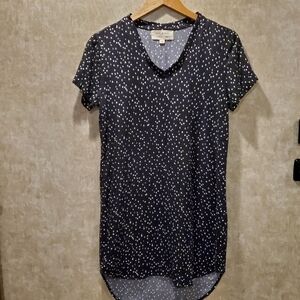 Anthropologie Cloth & Stone spotted mini shift dress/ tunic